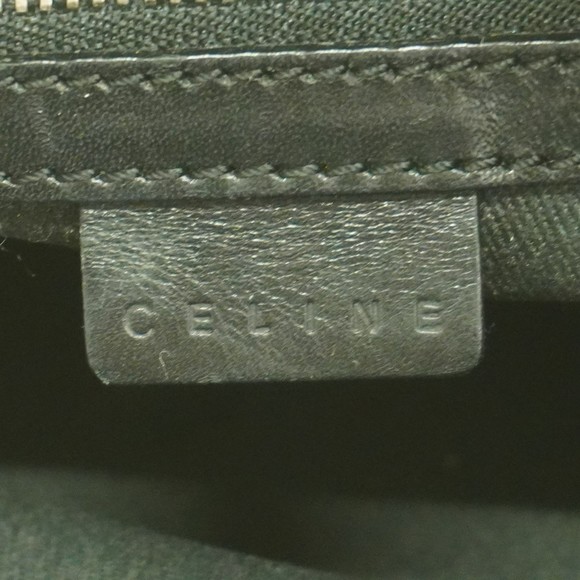 Celine Black Canvas Handbag Macadam C - Picture 5 of 10